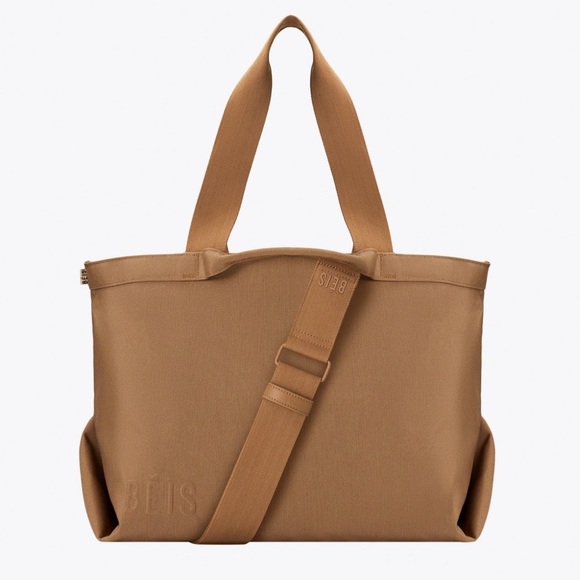 NWOT BEIS The Travel Tote in Camel *Sold Out* - Picture 1 of 8